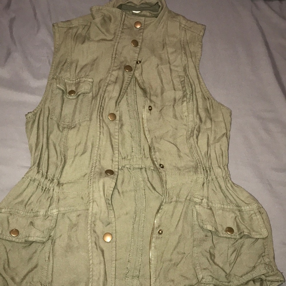 Green Cargo Vest